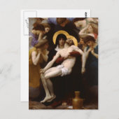 pieta Jezus Christus en Maagd Mary Briefkaart (Voorkant / Achterkant)