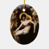 pieta Jezus Christus en Maagd Mary Keramisch Ornament (Voorkant)