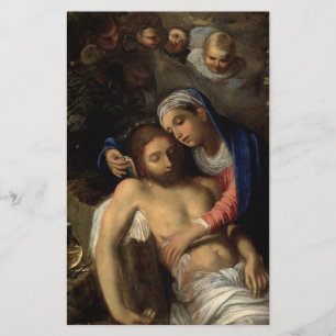Pietà (Mary en Jezus) (van Adam Elsheimer) Briefpapier