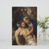 Pietà (Mary en Jezus) (van Adam Elsheimer) Briefpapier (Staand voorkant)