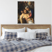 Pietà (Mary en Jezus) (van Adam Elsheimer) Canvas Afdruk (Insitu (Slaapkamer))