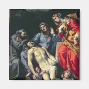Pieta met St. Francis en St. Mary Magdalene, c.1 Magneet