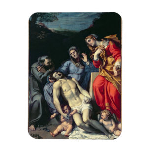 Pieta met St. Francis en St. Mary Magdalene, c.1 Magneet