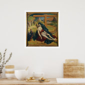 Pieta met twee donoren (olie op het paneel) poster (Keuken)