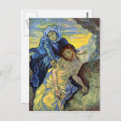 Pietà (naar Delacroix) 1889, Vincent van Gogh Briefkaart (Voorkant / Achterkant)