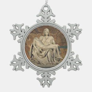 Pieta Pewter Ornament