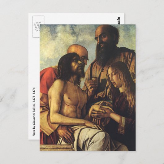 Pieta van Giovanni Bellini, Renaissance Fine Art Briefkaart (Voorkant / Achterkant)
