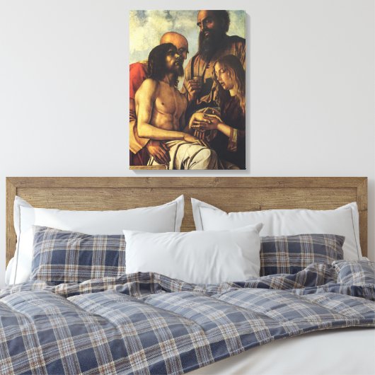 Pieta van Giovanni Bellini, Renaissance Fine Art Canvas Afdruk (Insitu (Slaapkamer))