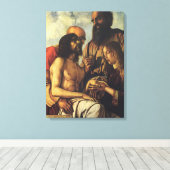 Pieta van Giovanni Bellini, Renaissance Fine Art Canvas Afdruk (Insitu (Houten vloer))