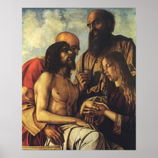 Pieta van Giovanni Bellini, Renaissance Fine Art Poster (Voorkant)