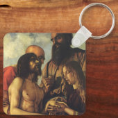 Pieta van Giovanni Bellini, Renaissance Fine Art Sleutelhanger (Achterkant)
