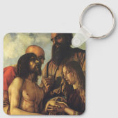 Pieta van Giovanni Bellini, Renaissance Fine Art Sleutelhanger (Achterkant)