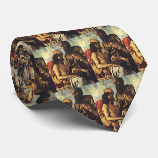 Pieta van Giovanni Bellini, Renaissance Fine Art Stropdas (Opgerold)