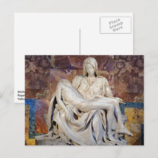 Pieta van het Briefkaart Michelangelo (Voorkant / Achterkant)