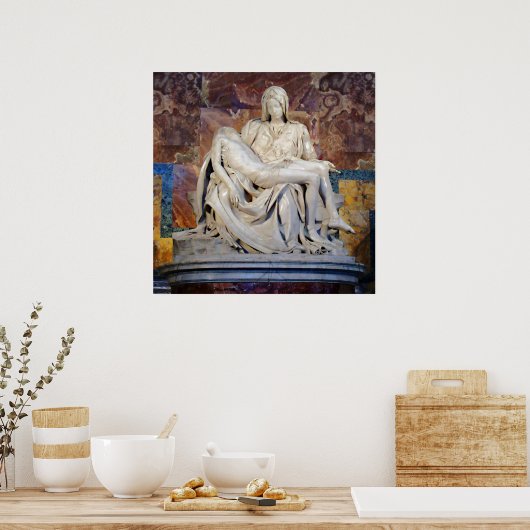 Pieta van het Poster Michelangelo (Keuken)