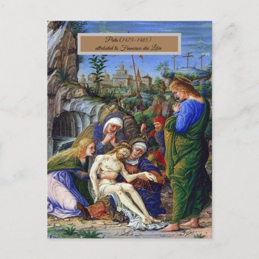 Pieta van Jezus Christus Briefkaart (Voorkant)