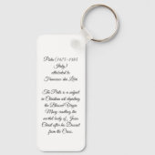 Pieta van Jezus Christus Sleutelhanger (Achterkant)