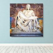 Pieta van Michelangelo Canvas Afdruk (Insitu (Houten vloer))