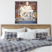 Pieta van Michelangelo Canvas Afdruk (Insitu (Slaapkamer))
