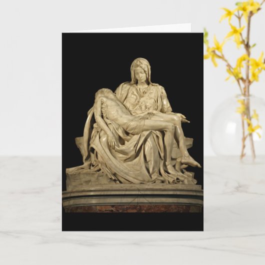 Pieta van Michelangelo Kaart (Gele Bloem)