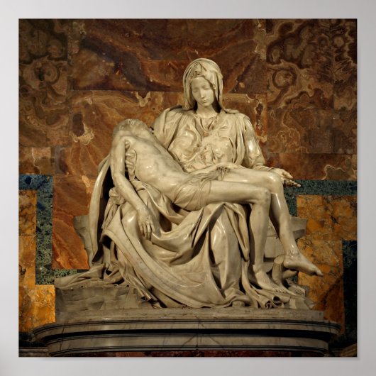 Pieta van Michelangelo Poster (Voorkant)