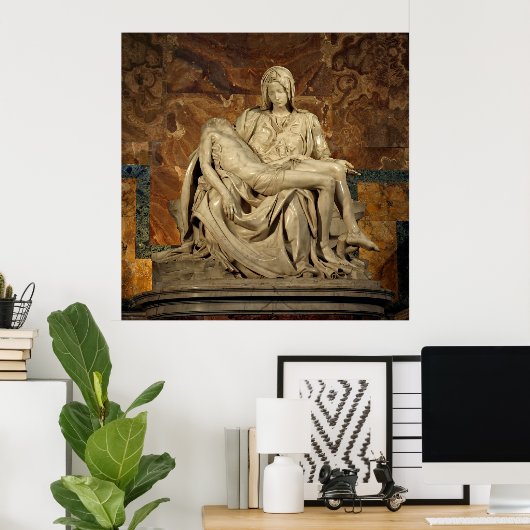 Pieta van Michelangelo Poster (Thuiskantoor)