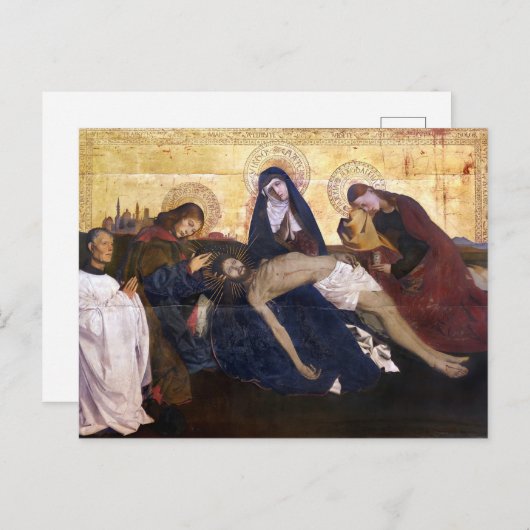 Pietà van Villeneuve-lès-Avignon Briefkaart (Voorkant / Achterkant)