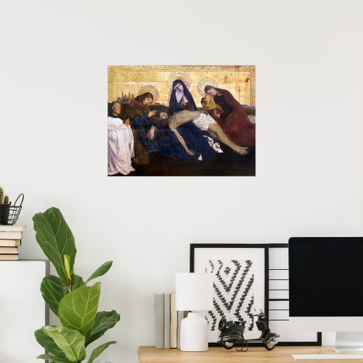 Pietà van Villeneuve-lès-Avignon Poster (Thuiskantoor)