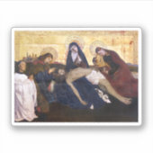 Pietà van Villeneuve-lès-Avignon Square Sticker (Voorkant)