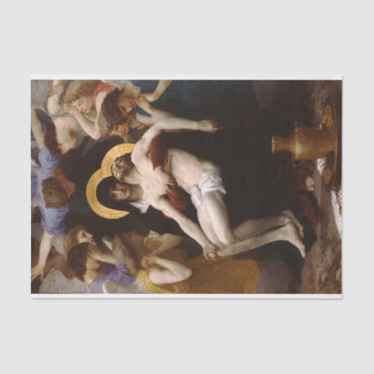 Pieta van William Bouguereau Tissue Paper Tissuepapier (Voorkant)