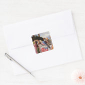 Pieta Vierkante Sticker (Envelop)