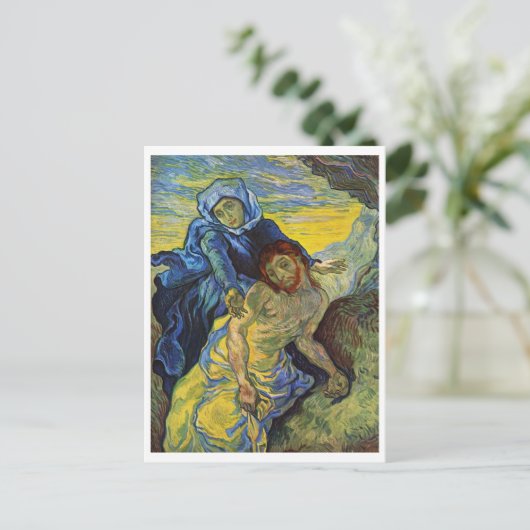 Pieta, Vincent van Gogh Briefkaart (Staand voorkant)
