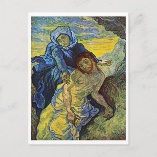 Pieta, Vincent van Gogh Briefkaart (Voorkant)