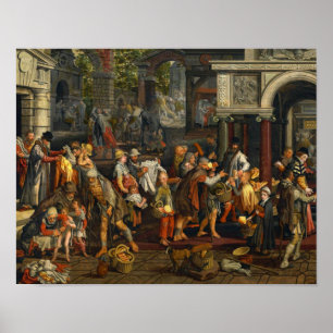 Pieter Aertsen - Christelijke Mercy Deeds Poster