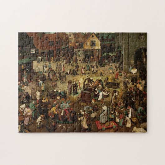 PIETER BRUEGEL - Bestrijding tussen carnaval en le Legpuzzel (Horizontaal)
