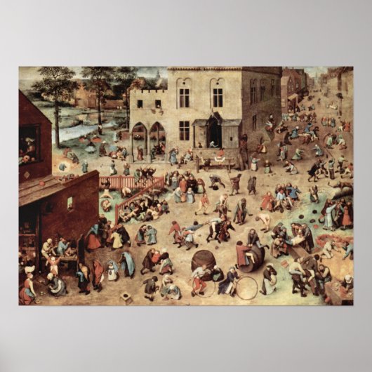 Pieter Bruegel-Child's play Poster (Voorkant)