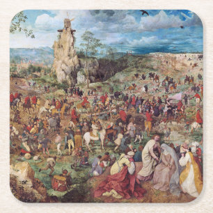 Pieter Bruegel, de Calvariëteitspopvolger Kartonnen Onderzetters