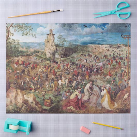 Pieter Bruegel, de Calvariëteitspopvolger Tissuepapier (Craft)