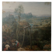 Pieter Bruegel de Elder-De Magpie op de Gallows Tegeltje (Voorkant)