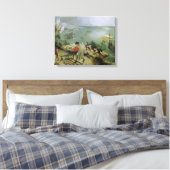 Pieter Bruegel de Herfst van Icarus van het Ouderl Canvas Afdruk (Insitu (Slaapkamer))