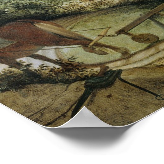 Pieter Bruegel de Herfst van Icarus van het Ouderl Poster (Hoek)