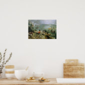 Pieter Bruegel de Herfst van Icarus van het Ouderl Poster (Keuken)
