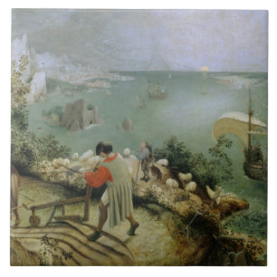 Pieter Bruegel de Herfst van Icarus van het Ouderl Tegeltje