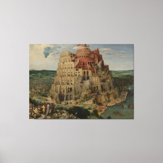 Pieter Bruegel de Oude Toren van Babel Canvas Afdruk (Voorkant)
