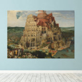 Pieter Bruegel de Oude Toren van Babel Canvas Afdruk (Insitu (Houten vloer))