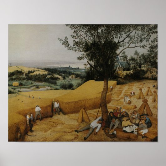 Pieter Bruegel de Ouder - De Harvesters Poster (Voorkant)