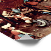 Pieter Bruegel de Ouder - De kinderspelletjes Poster (Hoek)