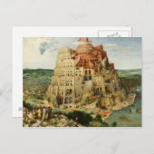 Pieter Bruegel de Ouder - de toren van Babel Briefkaart (Voorkant / Achterkant)