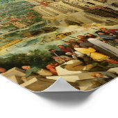 Pieter Bruegel de Ouder - de toren van Babel Poster (Hoek)