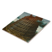 Pieter Bruegel de Ouder - de toren van Babel Tegeltje (Zijkant)